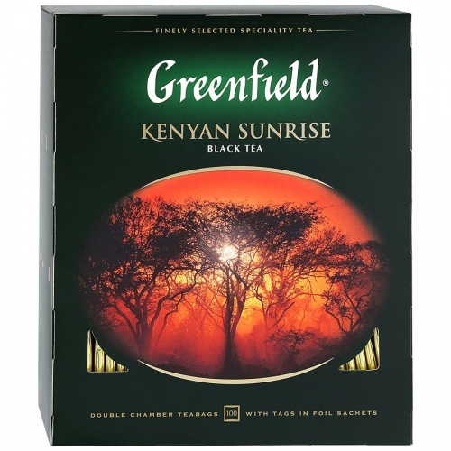 Чай Greenfield Kenyan Sunrise Кенийский черный байховый 100 пак.*2г