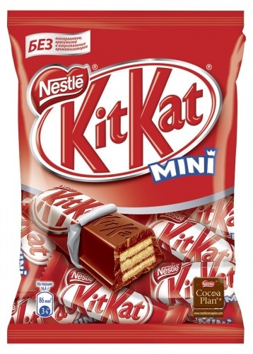 Шоколад Nestle Kit Kat Mini молочный с хрустящей вафлей 202г