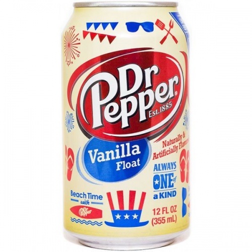 Газированный напиток Dr.Pepper Vanilla в железной банке, 0,355 л