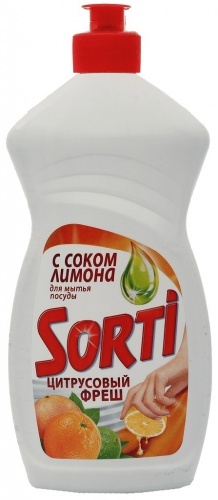 Жидкость для мытья посуды Sorti Цитрусовый фреш 450мл