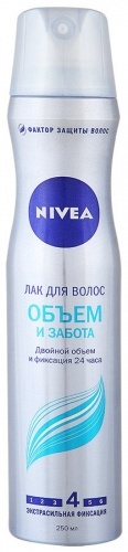 Лак для волос Nivea "Объем и забота" экстрасильная фиксация, 250мл