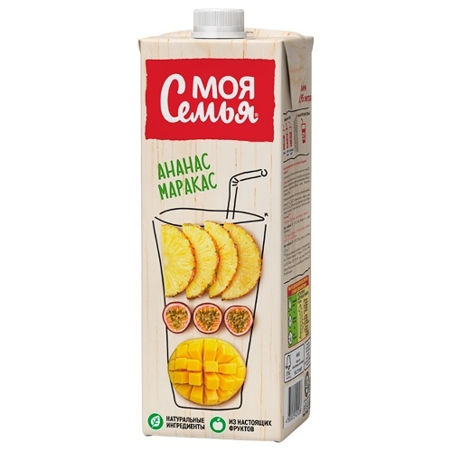 Сок Моя Семья ананас-манго маракуйя 950мл