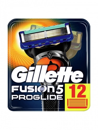 Кассеты Gillette Fusion ProGlide для бритвенного станка 12шт