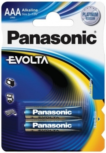 Батарейки Panasonic Evolta AAA LR03 щелочные 2шт