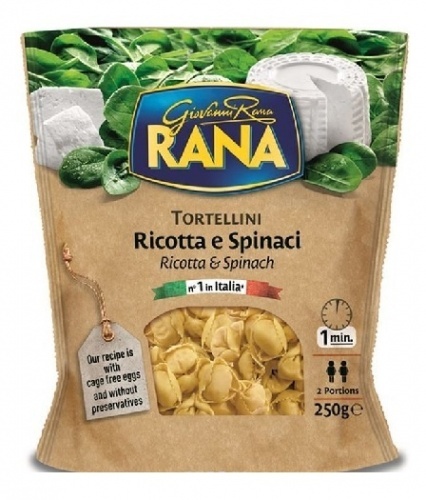 Тортеллини Rana с сыром Рикотта и шпинатом 250г