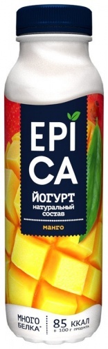 Йогурт Epica питьевой манго 2,5%, 290г
