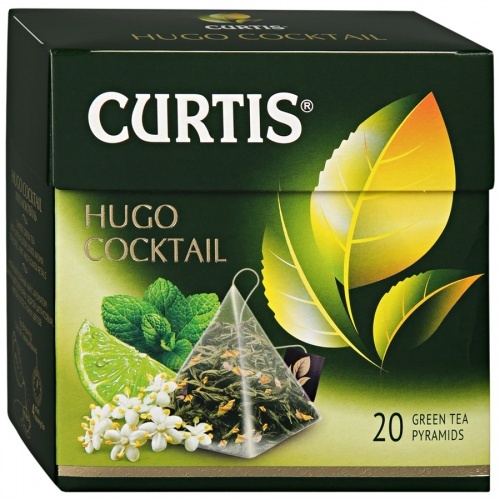 Чай Curtis Hugo cocktail зеленый 20х1,8г