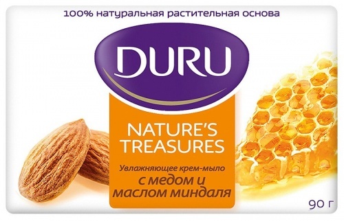 Крем-мыло увлажняющее Duru Nature's Treasures "Almond&Honey", 90 г