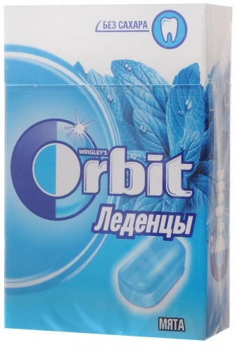 Леденцы Orbit натуральная мята 35г упаковка 8шт