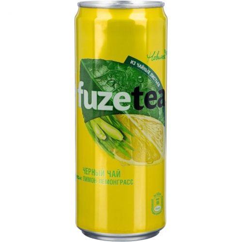 Чай холодный Fuze черный лимон-лемонграсс 330мл