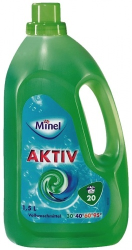 Средство для стирки Minel Aktiv концентрированный, универсальный, 1,5 л