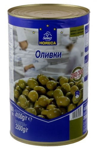 Оливки Horeca Select зеленые с косточками 4,2кг