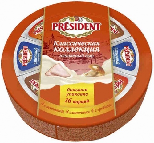 Сыр President Классическая коллекция плавленый 45%, 280г