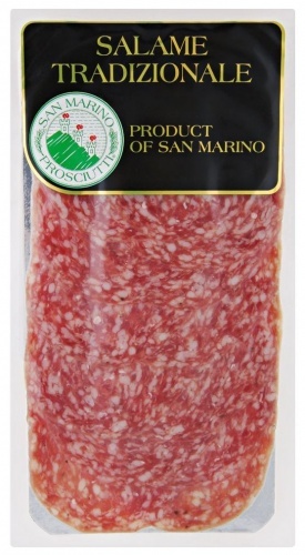 Колбаса San Marino Salame tradizionale Милано сыровяленая нарезка 70г