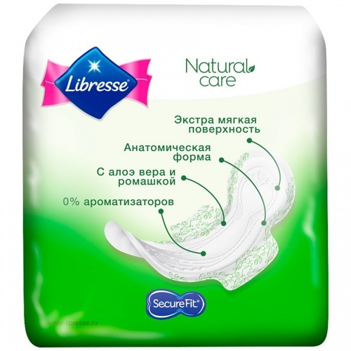 Гигиенические прокладки Libresse Natural Care Ultra Normal, 10 шт.