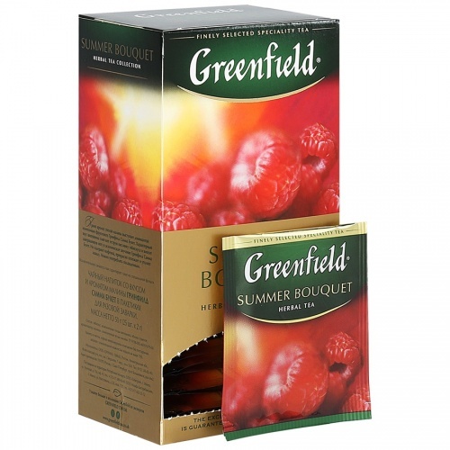 Чай Greenfield Summer Bouguet фруктовый со вкусом малины 25*2г