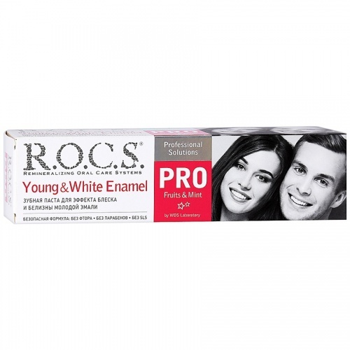 Зубная паста Rocs pro Young&white enamel, 135 гр