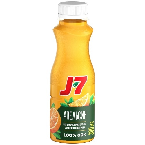 Сок J7 Апельсин с мякотью 0.3 л