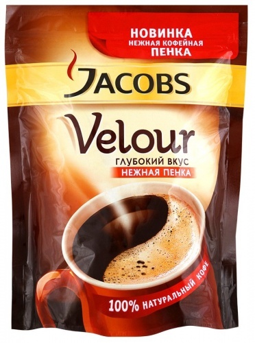 Кофе Jacobs Velour натуральный растворимый порошкообразный, 70г