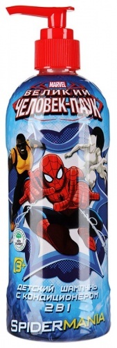 Шампунь Человек-Паук с кондиционером 2 в 1 "Spidermania" детский, 400мл