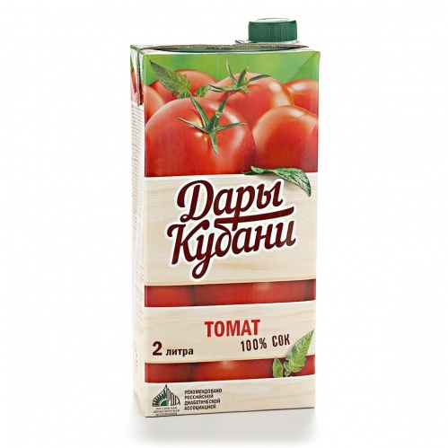 Сок Дары Кубани томат 2л