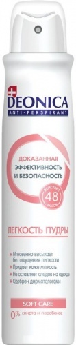 Дезодорант-спрей Deonica Легкость пудры антиперспирант, 200 мл