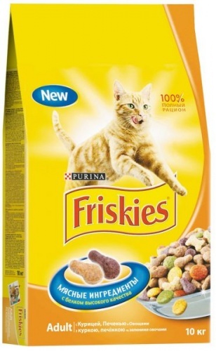 Сухой корм для кошек Friskies Курица 10кг
