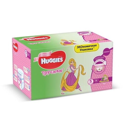 Трусики для девочек Huggies 5, 13-17 кг, 96 шт.