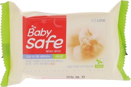 Мыло для стирки детских вещей Cj Lion Baby Safe, 190 г
