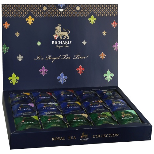 Чай Richard Royal Tea Collection Ассорти 15 вкусов по 8 пакетиков