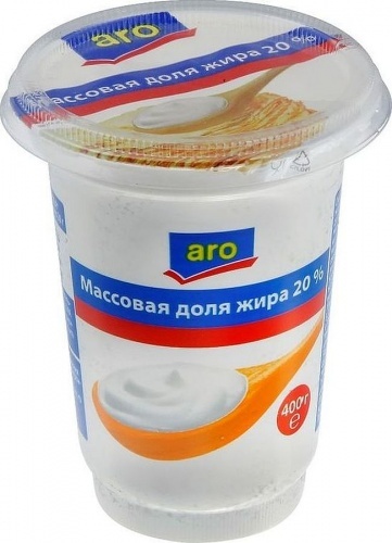 Продукт молокосодержащий Aro 20%, 400 гр