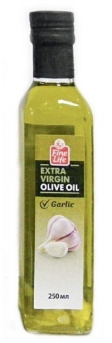 Масло Fine life оливковое Extra virgin со вкусом чеснока 250мл