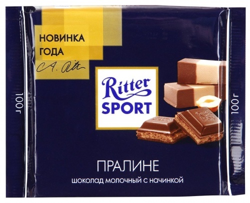Шоколад Ritter Sport молочный Пралине 100г