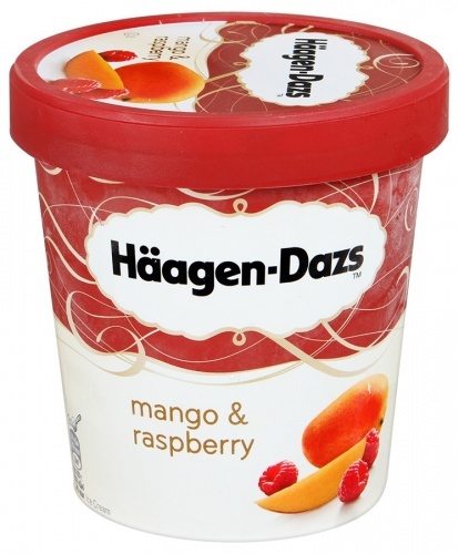 Мороженое Haagen Dazs манго малина пломбир 400г