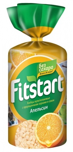 Хлебцы мультизлаковые Fitstart апельсин, 100г
