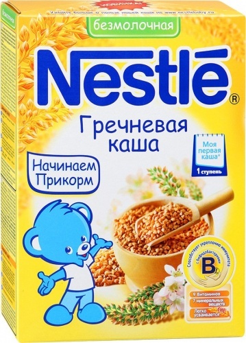 Каша Nestle Гречневая безмолочная 1 ступень, 200г