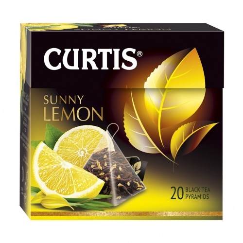 Чай черный Curtis Sunny Lemon 20 пирамидок
