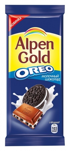 Шоколад Alpen Gold Oreo молочный 95г
