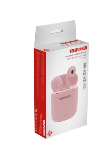 Наушники Telefunken TWS с Bluetooth True Wireless Easy Soubd беспроводные TF-1000B