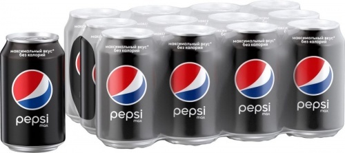 Газированный напиток Pepsi Max 330мл упаковка 12шт