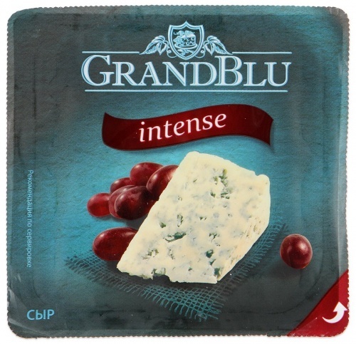 Сыр GrandBlu intense с голубой плесенью 50% 140г