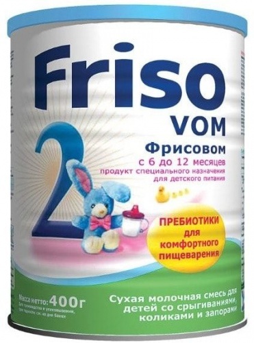 Смесь Friso FrisoVom-2 сухая молочная с пребиотиками для детей от 6 до 12 месяцев 400г
