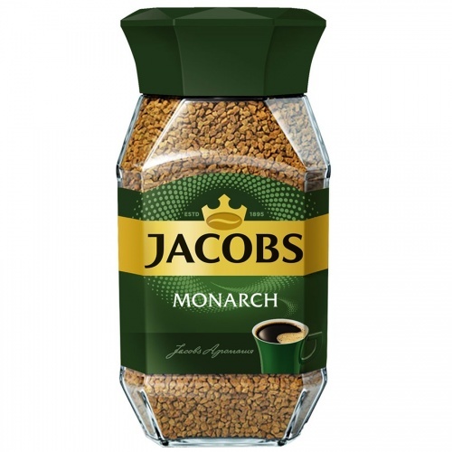 Кофе Jacobs Monarch натуральный растворимый сублимированный, 190г упаковка 6шт