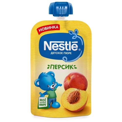 Пюре Nestle с персиком без сахара с 4 месяцев 90г
