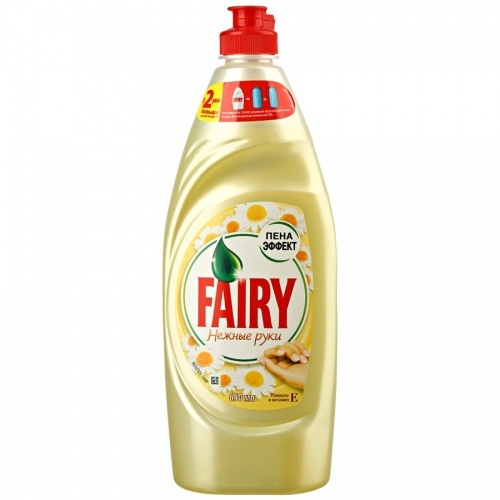 Средство Fairy для мытья посуды Ромашка и витамин Е, 650 мл