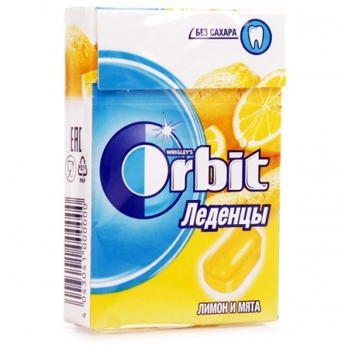 Леденцы Orbit лимон и мята 35г