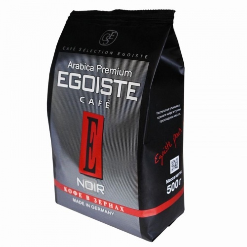 Кофе Egoiste Noir Arabica Premium в зернах 500г
