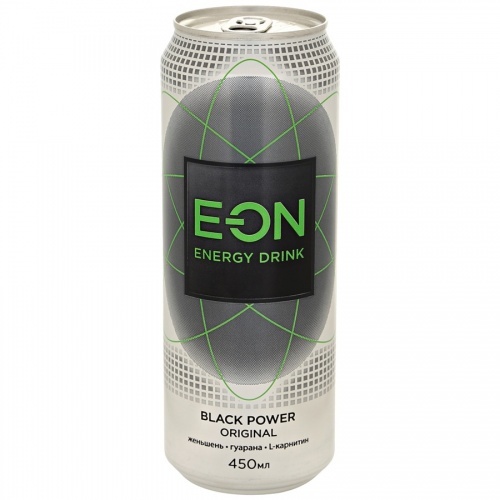 Напиток E-on Black power original энергетический 450мл