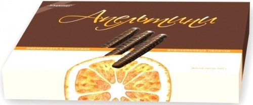 Мармелад Ударница Апельтини апельсиновые палочки в шоколаде 160г