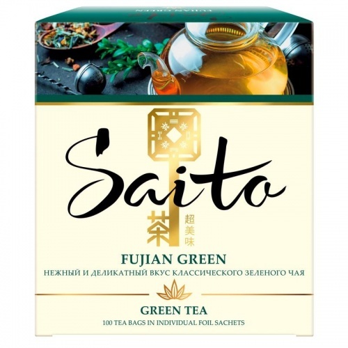 Чай зеленый Saito Fujian Green 100 пакетиков